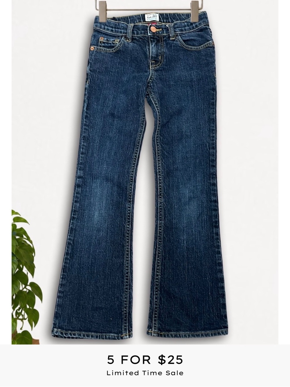 Girls Childrens PLACE Bootcut Jeans Size 8